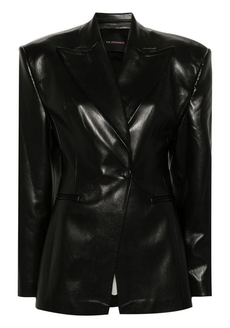 Black single-breasted blazer The Andamane - women